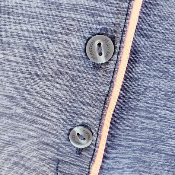 NWOT Masters Magnolia Lane Tech $240 Polo Shirt Short Sleeve Navy size M Golf - Picture 11 of 12